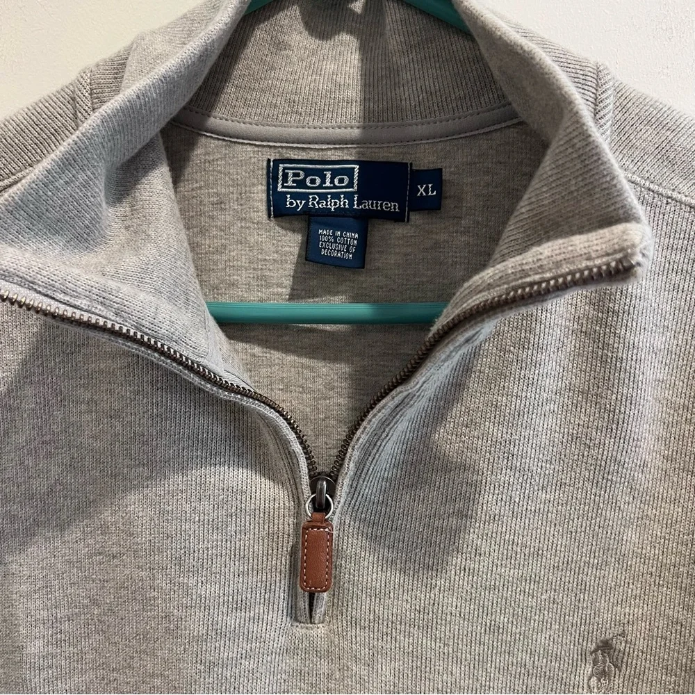 POLO by Ralph Lauren 1/4 zip‎ pullover mens size XL